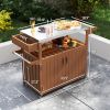 Camping Cart, Grill Cart, Outdoor Bar Cart