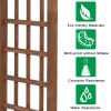 Free shipping 7FT  Beautiful And Practical Garden Arch Dark Brown YJ